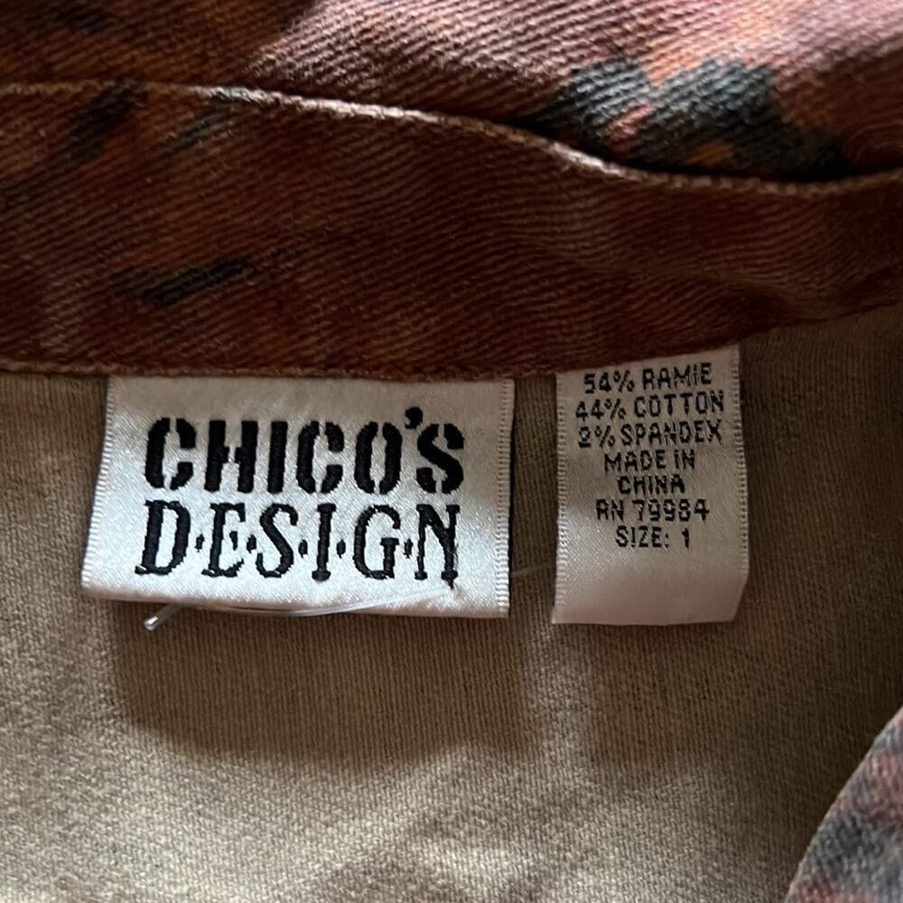 Chico's Brown And Black Patterned Jacket - image 4